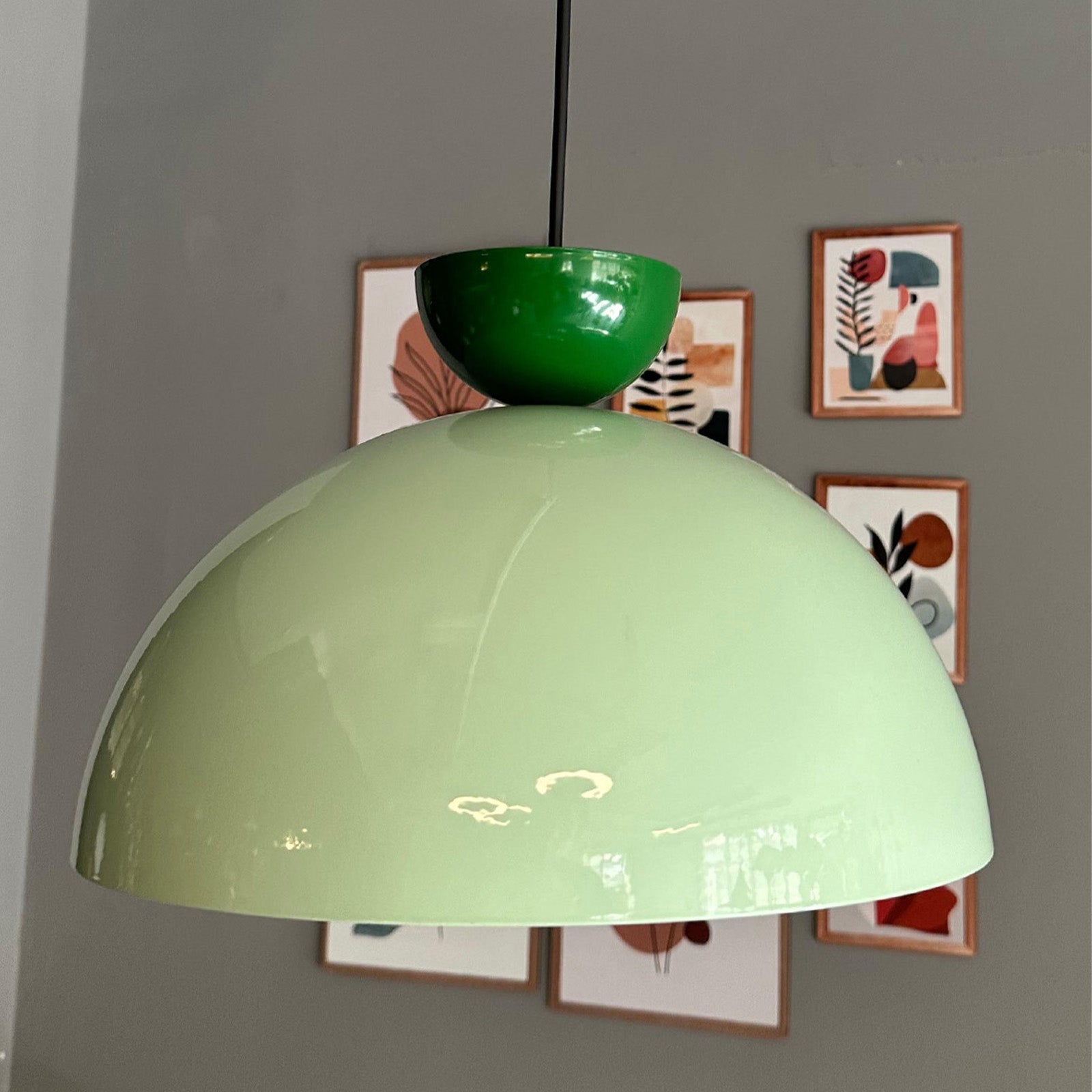 Yimpi Mint Kronleuchter Grüner Hut Kopfteil